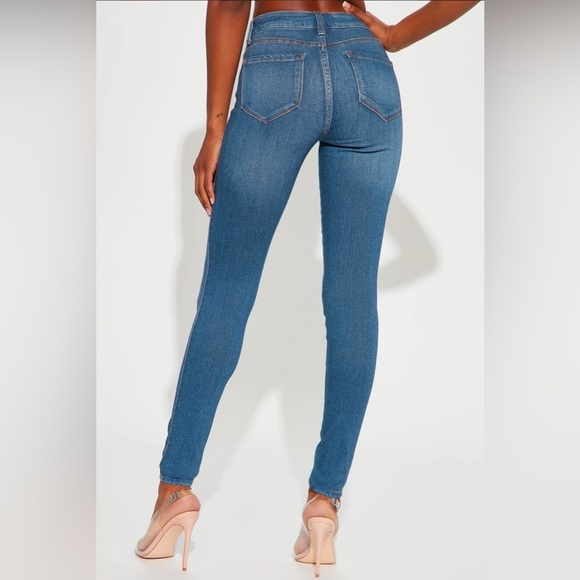 EUC Fashion Nova Tall Canopy Jeans - Medium Wash - Picture 2 of 10